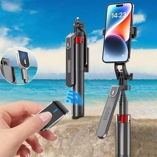 Tripé 1800m Estabilizador com Rastreamento Facial AI gire seu telefone 360° para tirar selfie em vídeo ao vivo Peining