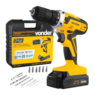 Parafusadeira Furadeira PFV238I Com Impacto 20V Bateria 2 Velocidades Mandril 13mm Vonder em Oferta na Shopee