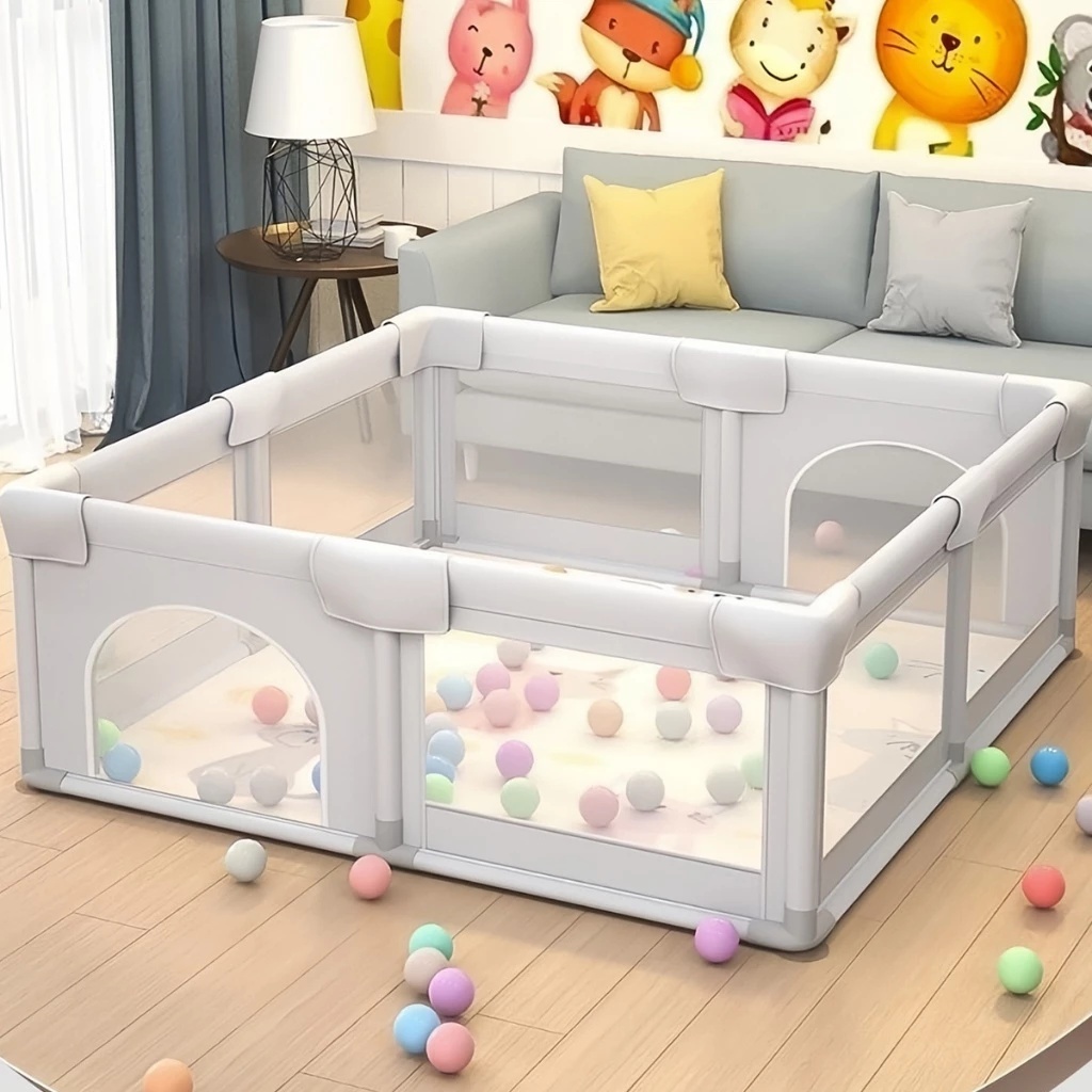 Cercadinho Bebê Grande Chiqueirinho Infantil Cercado 180x150 Portátil Dobrável