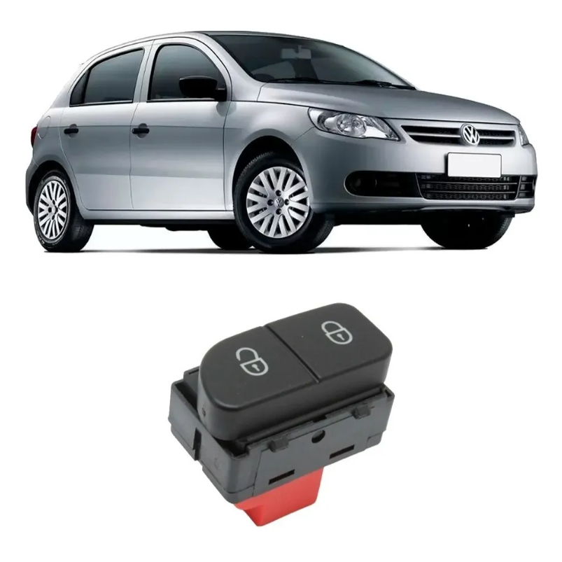 Botão Porta Trava Destrava Fox Gol Voyage Saveiro G5 em Oferta na Shopee