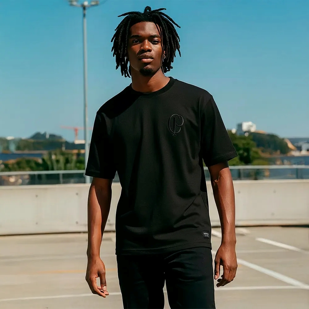 Camisa Corinthians CP Preta Masculina Oficial em Oferta na Shopee