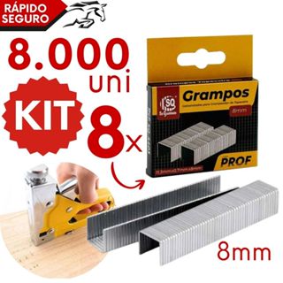 Grampo Tapeceiro 8 mm Tipo 53 de Aço Galvanizado para Estofados Madeira Tapeçaria Sofá em Oferta na Shopee