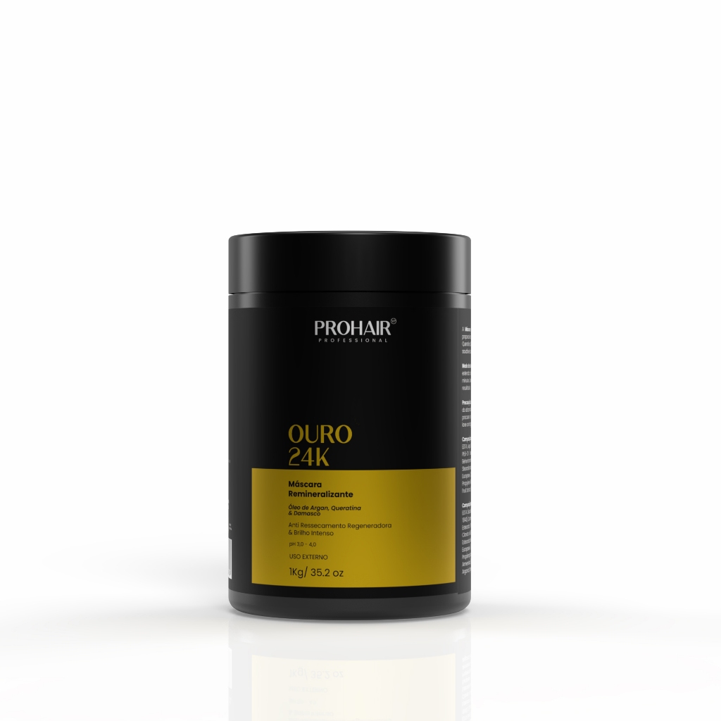 Máscara De Hidratação Ouro 24K ProHair Cronograma Capilar em Oferta na Shopee