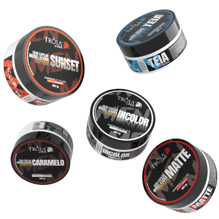 Cera Modeladora Premium  Super Fixação 80g - Tróia Hair em Oferta na Shopee