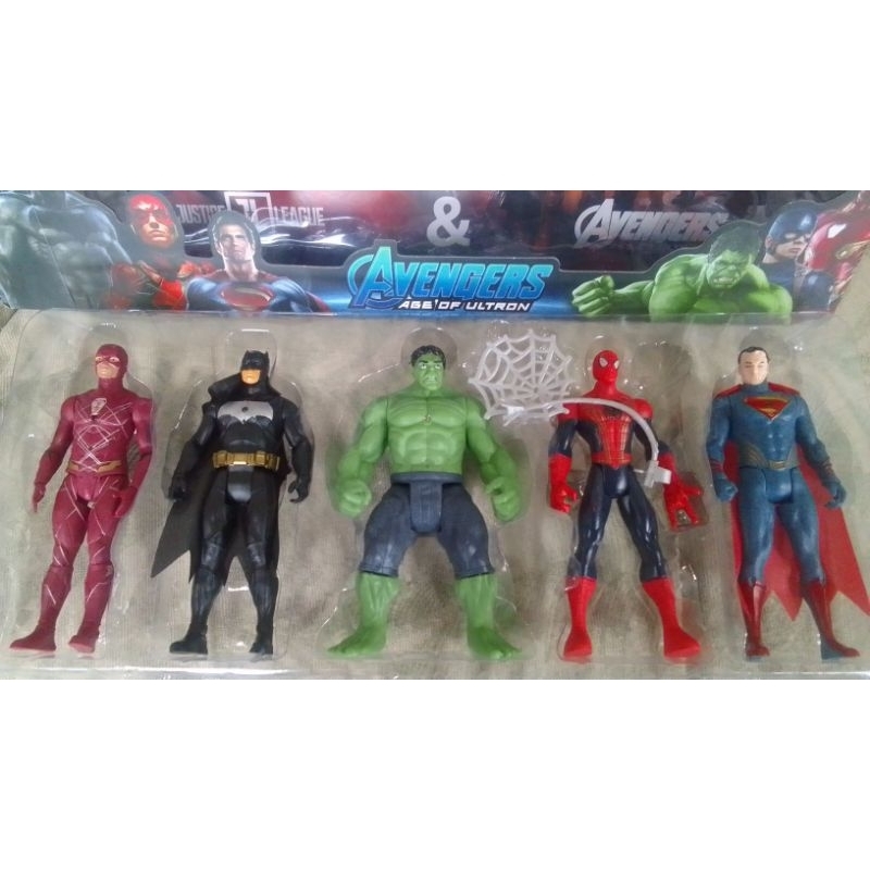 Bonecos Heróis Capitão América Homem Aranha Batman Hulk Ferro Brinquedo Black Friday