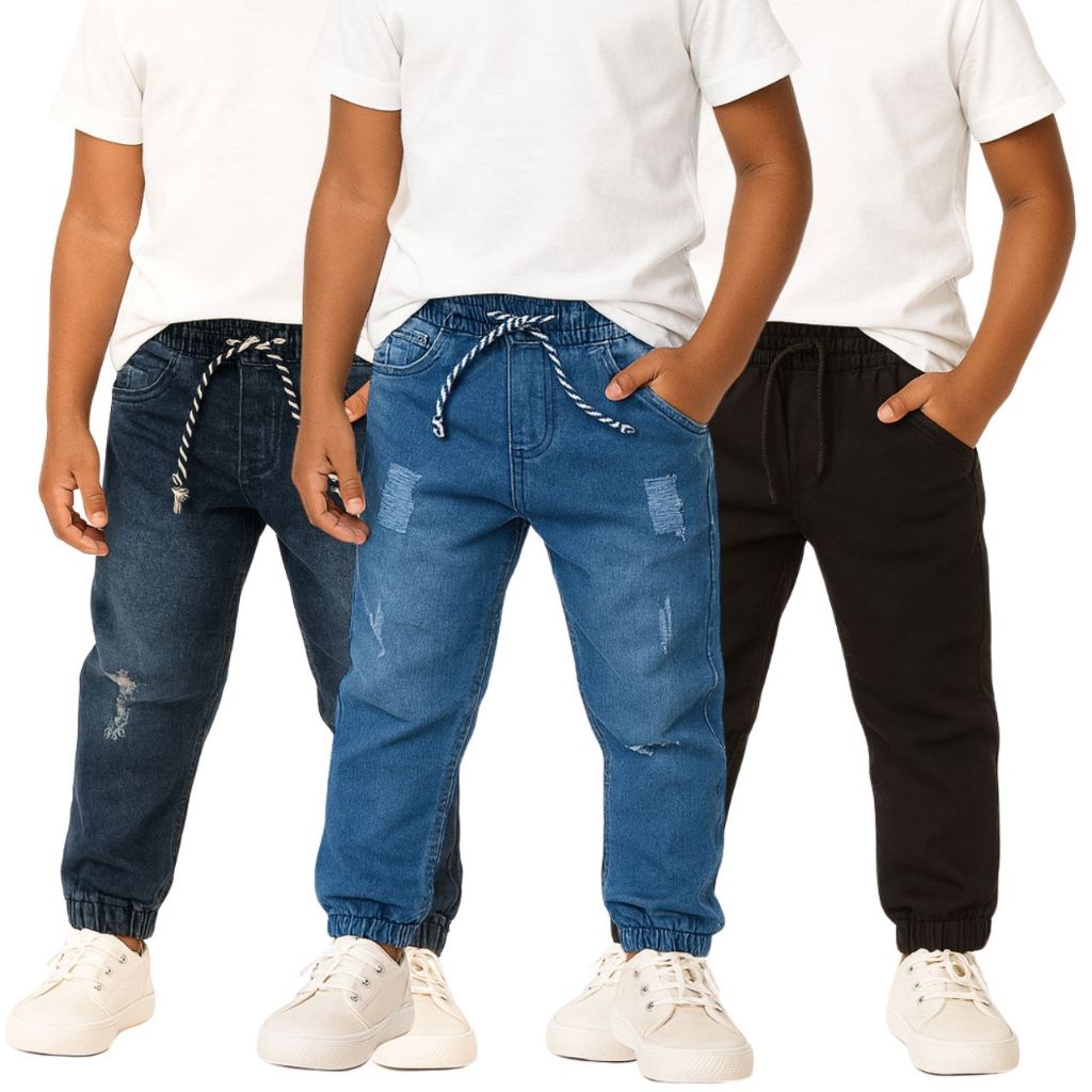 calça jogger infantil menino juvenil masculino  promoção 04 a 16 anos em Oferta na Shopee