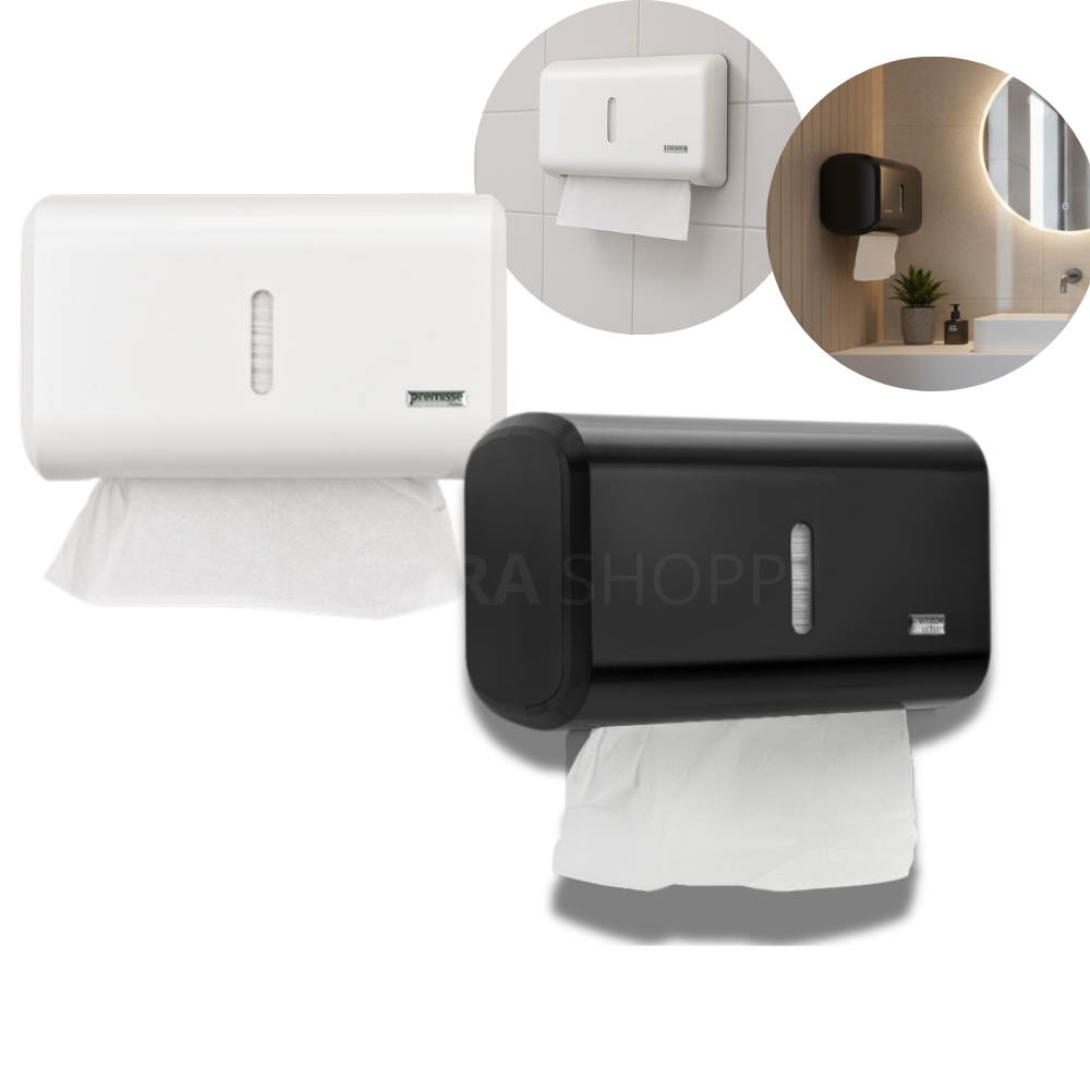 Dispenser Porta Papel Toalha Premisse Urban Suporte Compacto para Banheiro em Oferta na Shopee