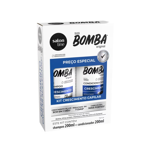 Shampoo e Condicionador Salon Line SOS Bomba Original 200ml - Escolher