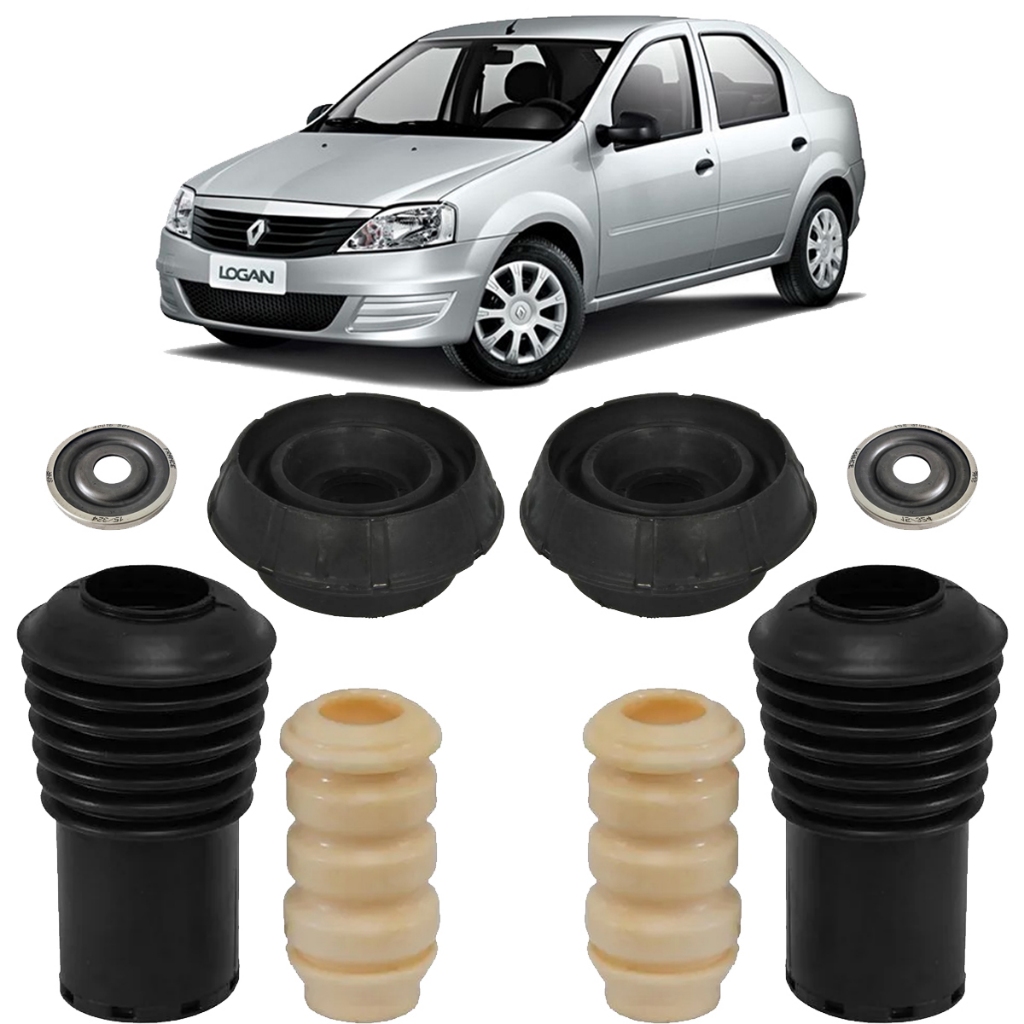 Kit Batente Coxim Coifa Par Dianteiro Logan Sandero Duster