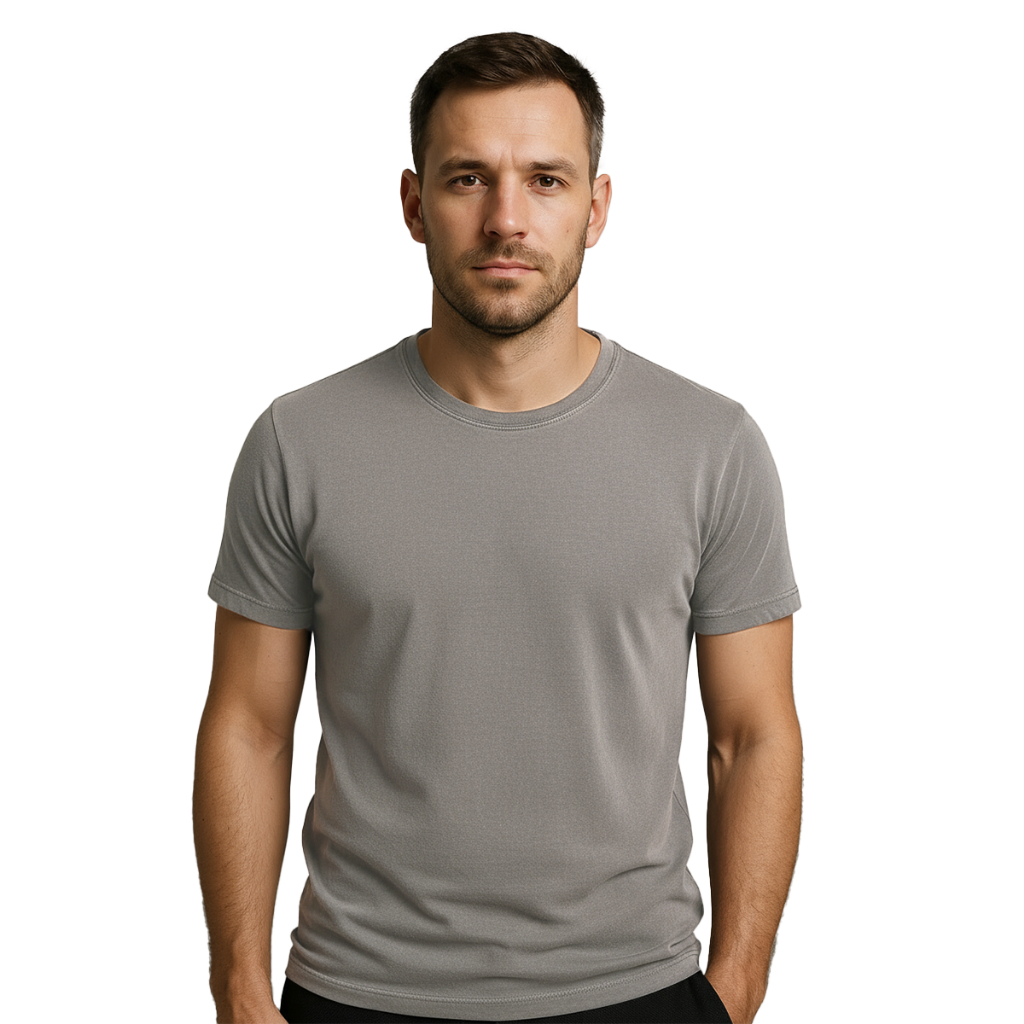 Camiseta Masculina Algodão T-Shirt Slim Gola Redonda Fio 30.1 Promoção em Oferta na Shopee