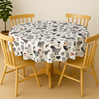 Toalha Mesa Redonda Plastica Termica 4 Lugares Resistente em Oferta na Shopee