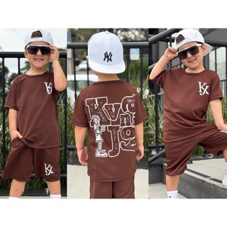 Conjunto Infantil Masculino De Verão - Camisa + Short Dry-Fit Levinho - Tamanho 2 ao 12