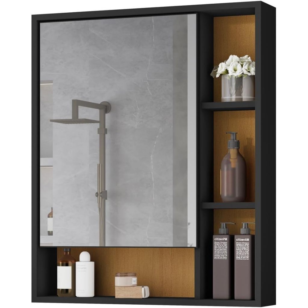 Armário de Banheiro com Espelho Selene Flex Color 60x50cm Varias Cores em Oferta na Shopee