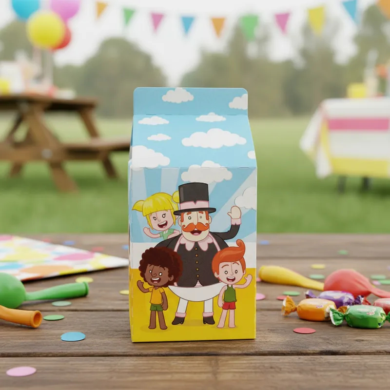 10 Caixa Milk Mundo Bita Kit Festa Fácil lembrancinha decoração festa infantil