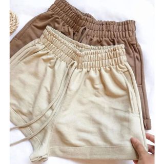 Short Feminino Moletinho Moletom Liso Premium com Bolso Cintura Alta Confortável Tendencia Luxo em Oferta na Shopee