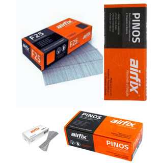 Pino F25 Airfix C/5000 Un Galvanizado Pinador Pneumatico Cor Cinza em Oferta na Shopee