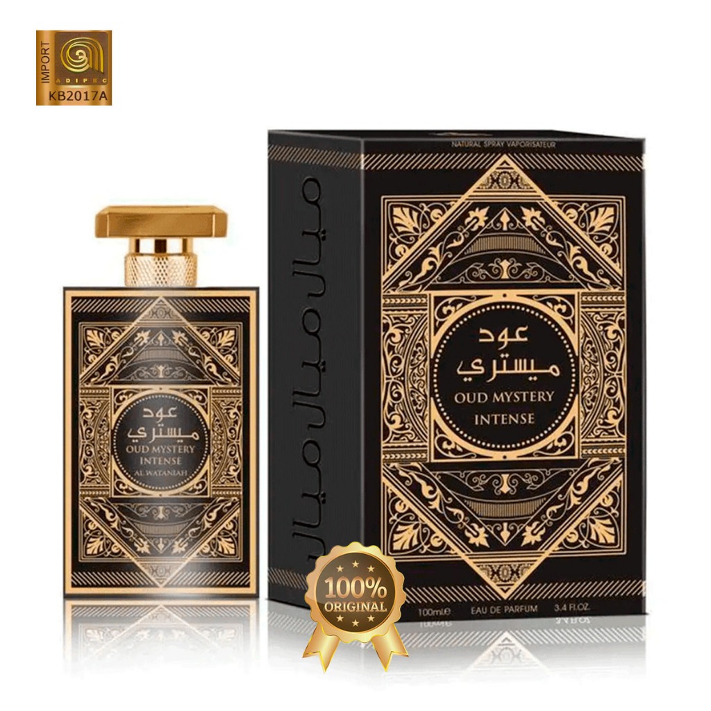 Perfume Importado Al Wataniah Oud Mystery Intense Edp 100ml Masculino 100% Original Com Selo Adipec