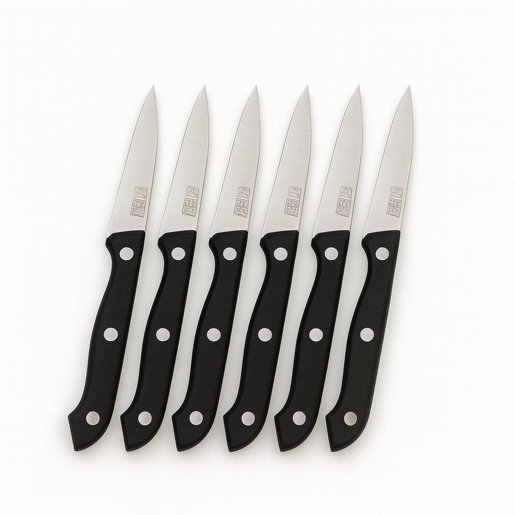 Kit 6 ou 12 Facas Multiuso em Inox – Legumes, Frutas e Uso Diário