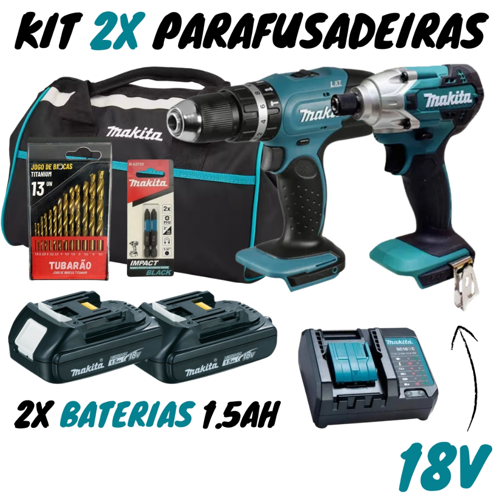Kit Parafusadeira 18v: Onde Comprar | BuscaProdutos