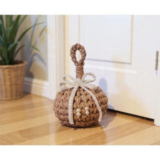 Peso de Porta em Crochê com Fio de Malha em Oferta na Shopee