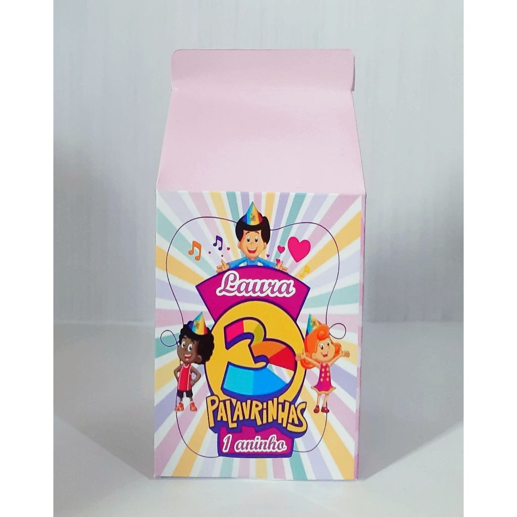CAIXINHAS MILK 3 PALAVRINHAS **COM NOME** LEMBRANCINHAS PERSONALIZADAS, OUTROS TEMAS