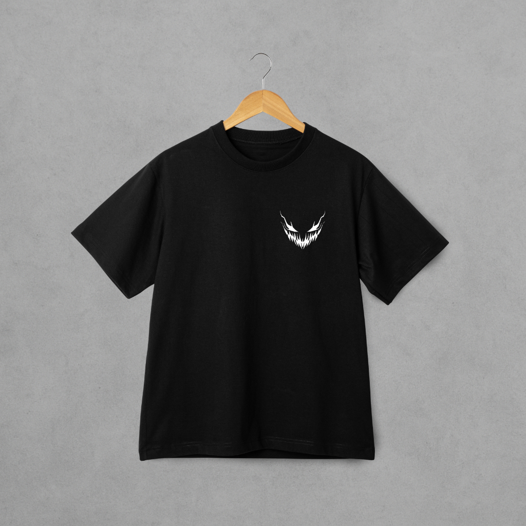 Camiseta Basica Algodao Dark Ghost Smile Unissex Estampa Streetwear Personalizada Envio Imediato