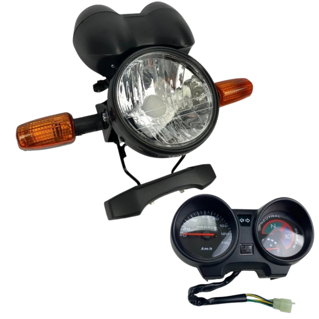 Kit Painel Completo Farol Aranha Pisca Parafusos Kit Frente CG 150 Titan 2004 2005 2006 2007 2008 em Oferta na Shopee