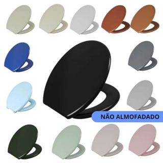 Assento Astra Oval Universal Tampa para Vaso Sanitário - Não Almofadado em Oferta na Shopee