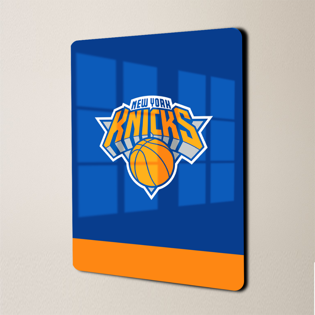 Quadro New York Knicks NBA | Quadro Brilhoso | Poster em Alumínio | 20x30 | Pronto para Pendurar