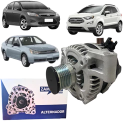 Alternador 150a 12v Ford Focus Ecosport Mondeo 2.0 Ecosport Motor Duratec Denso 2002 Em Diante