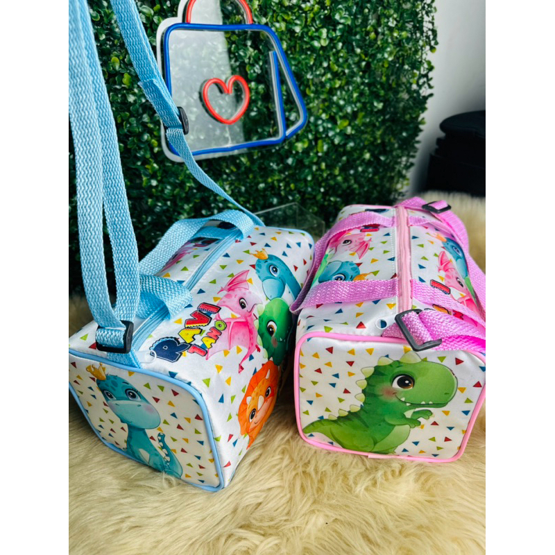 kit 5 mini mala 25x15x15 Cilindro ou quadrada personalizada infantil QUALQUER TEMA