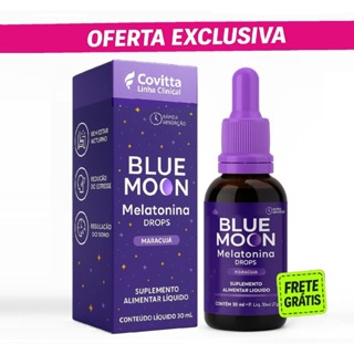 Melatonina Líquida 30ml Blue Moon Drops - Sabor Maracujá em Oferta na Shopee