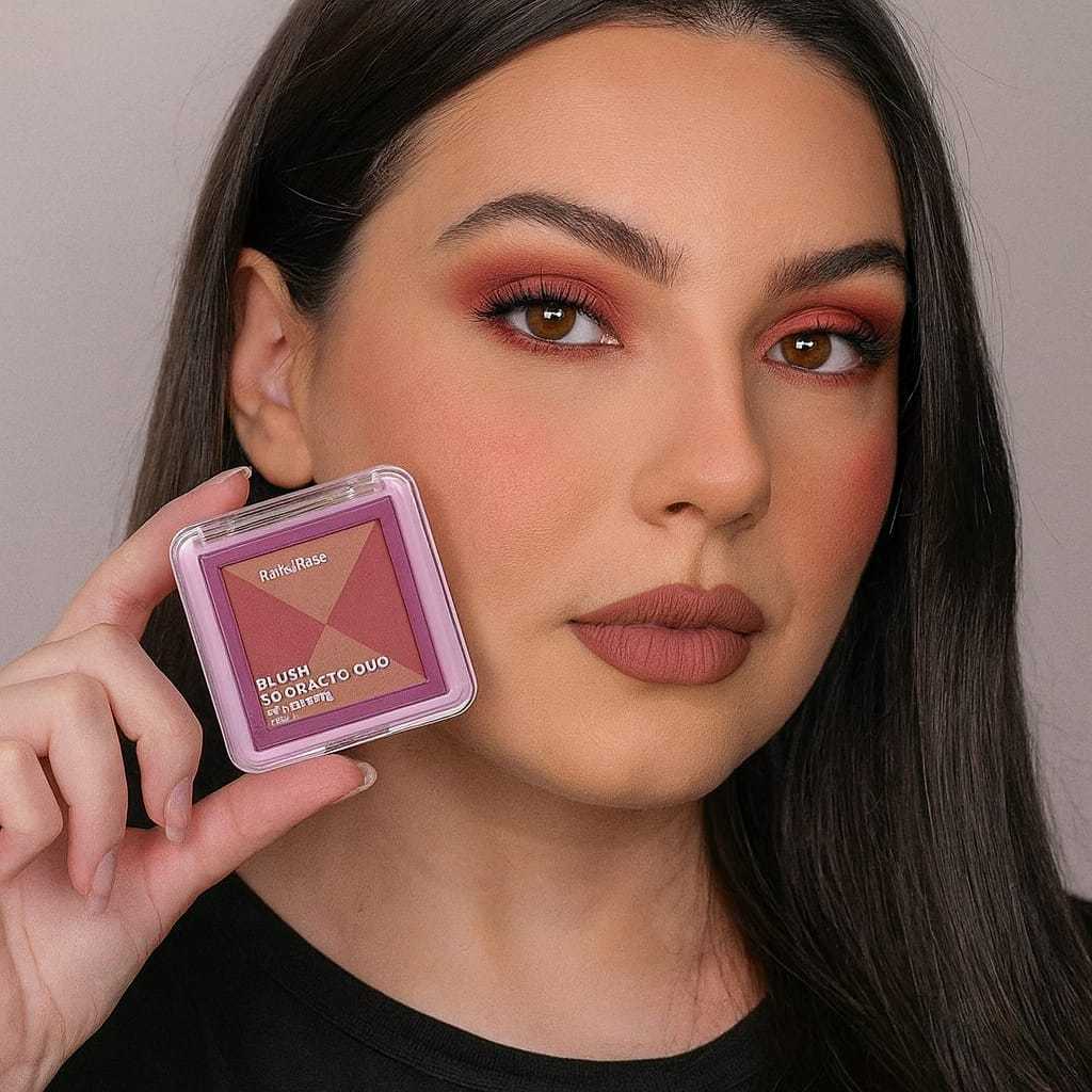 Blush Compacto Duo Ruby Rose – Alta Pigmentação e Maquiagem Natural