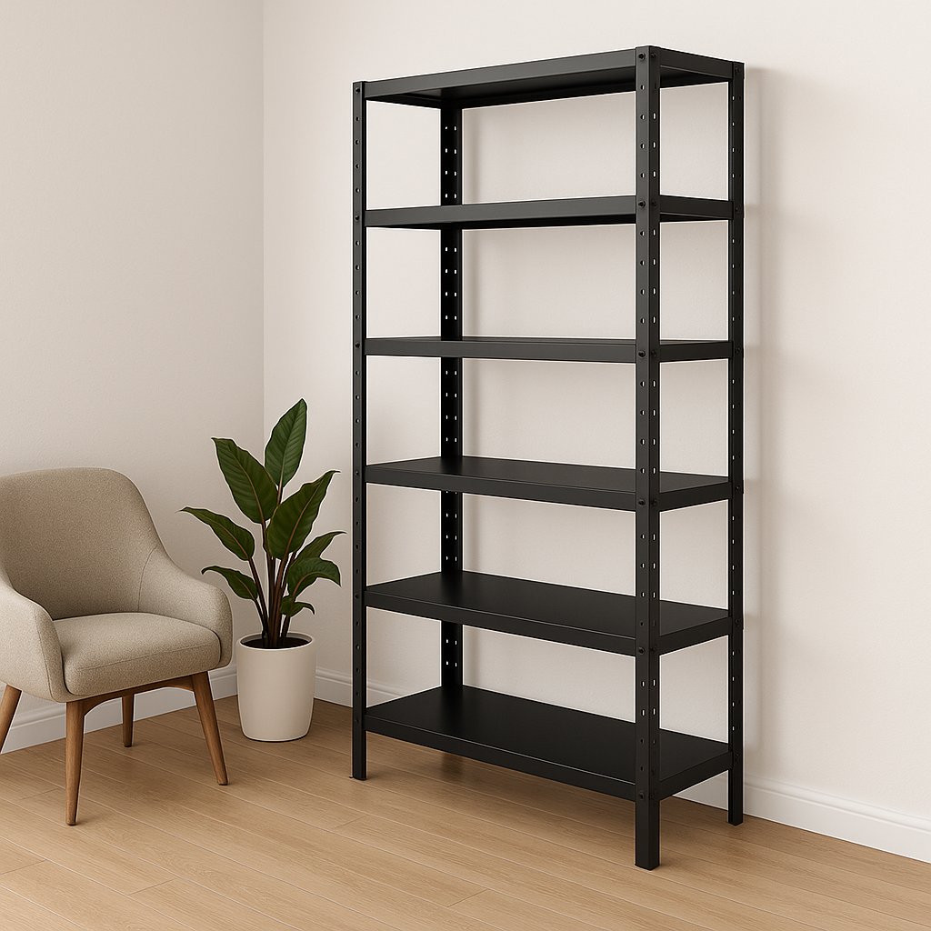 Estante de Aço Multiuso 6 Prateleiras 198x90cm Resistente Organizador para Casa Escritório e Garagem Suporta até 150 kg em Oferta na Shopee