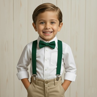 Kit Suspensório + Gravata Borboleta Infantil Pajem Batizado em Oferta na Shopee