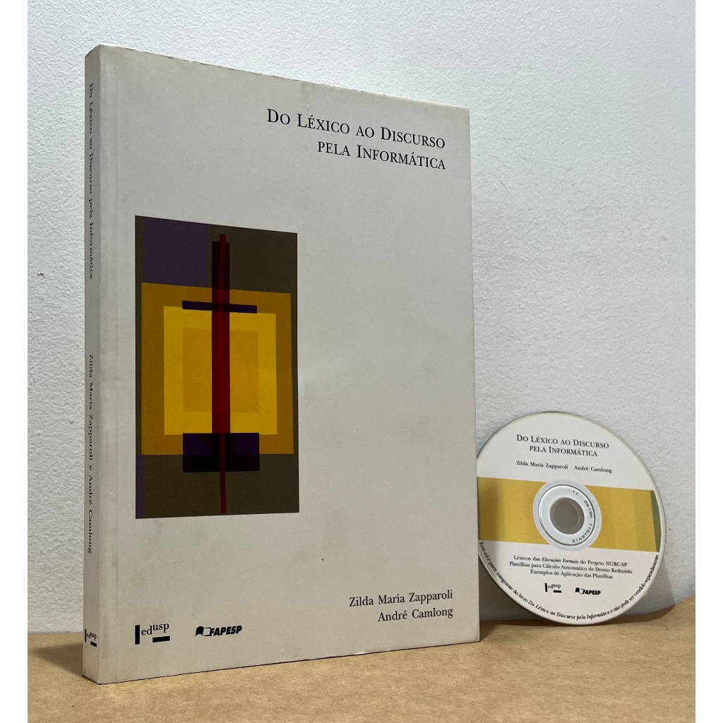 Livro:  Do Léxico ao Discurso pela Informática -- Acompanha Cd  -- Zilda Maria Zapparoli