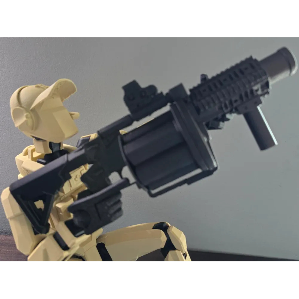 Lançador de Granadas Dummy 13 – Acessório Estilo Militar para Bonecos Articulados – Design Realista