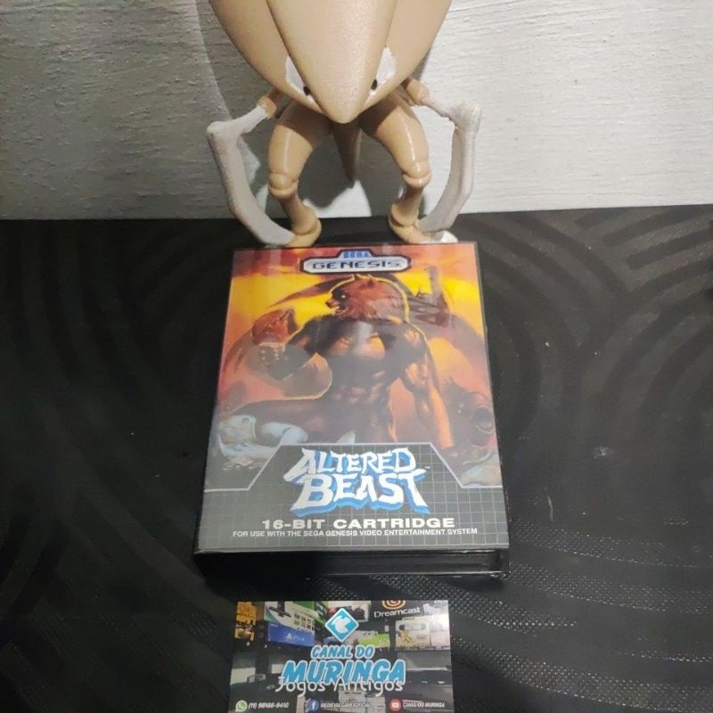 Altered Beast - Mega Drive - Manual completo - EUR - Carcaça nova - label nova - Caixa de plástico preta padrão Sega