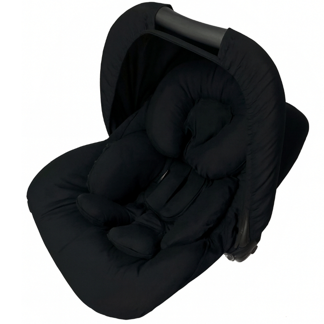 Capa Para Bebê Conforto + Capota / Protetor De Sol + Protetor de Cinto + Apoio de Corpo