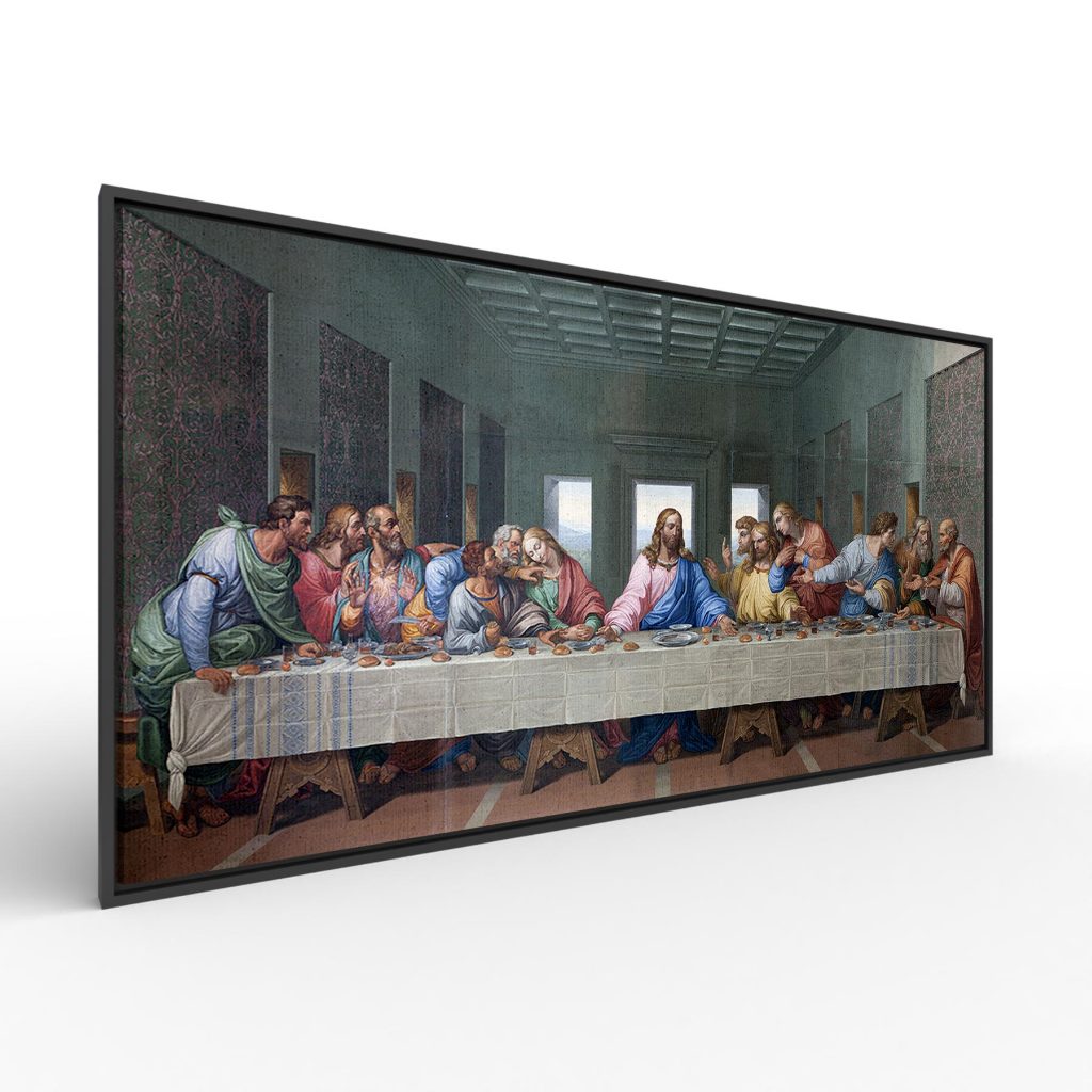 Quadro decorativo religioso a ultima ceia santa ceia jesus cristo tela canvas grande