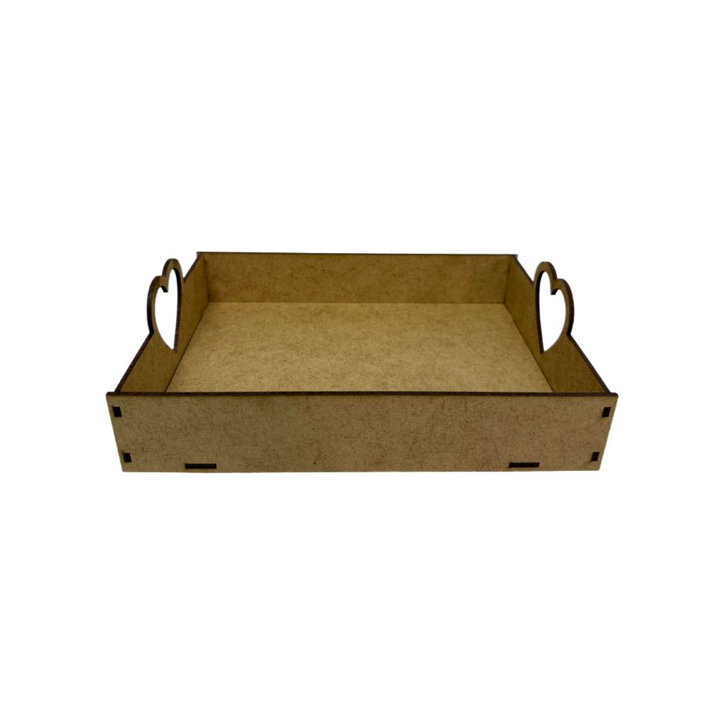 KIT 5 bandeja lisa cesta mdf coração cestinha lembrancinha decorações festa decoração