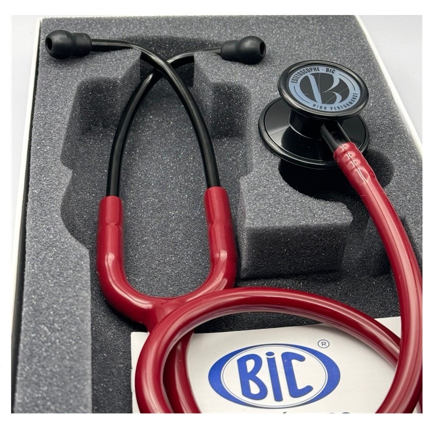 Estetoscópio Bic Eternity Ili Vinho Black Duplo Adulto E Pediatrico Vinho Black