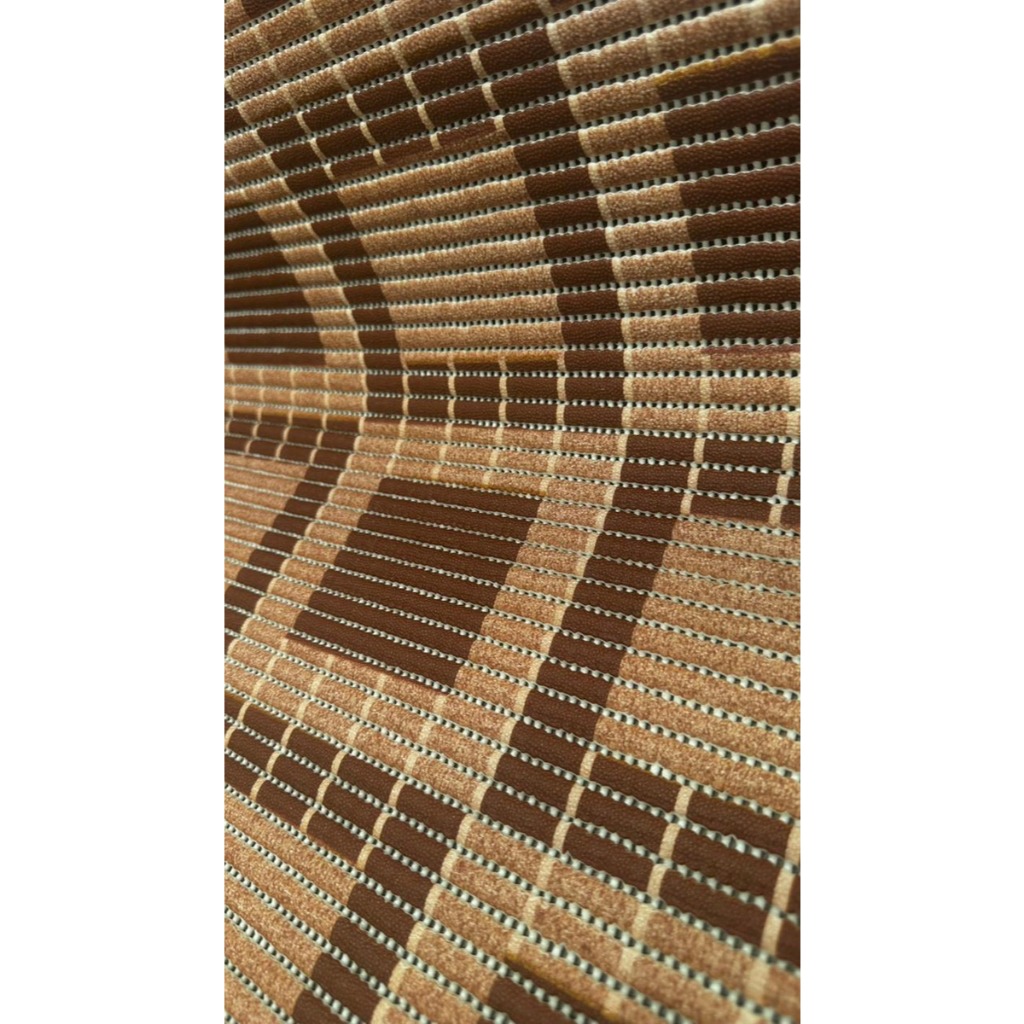 Tapete Passadeira Antiderrapante Cozinha 0,65cm X , 1,20m  Marrom Estampado