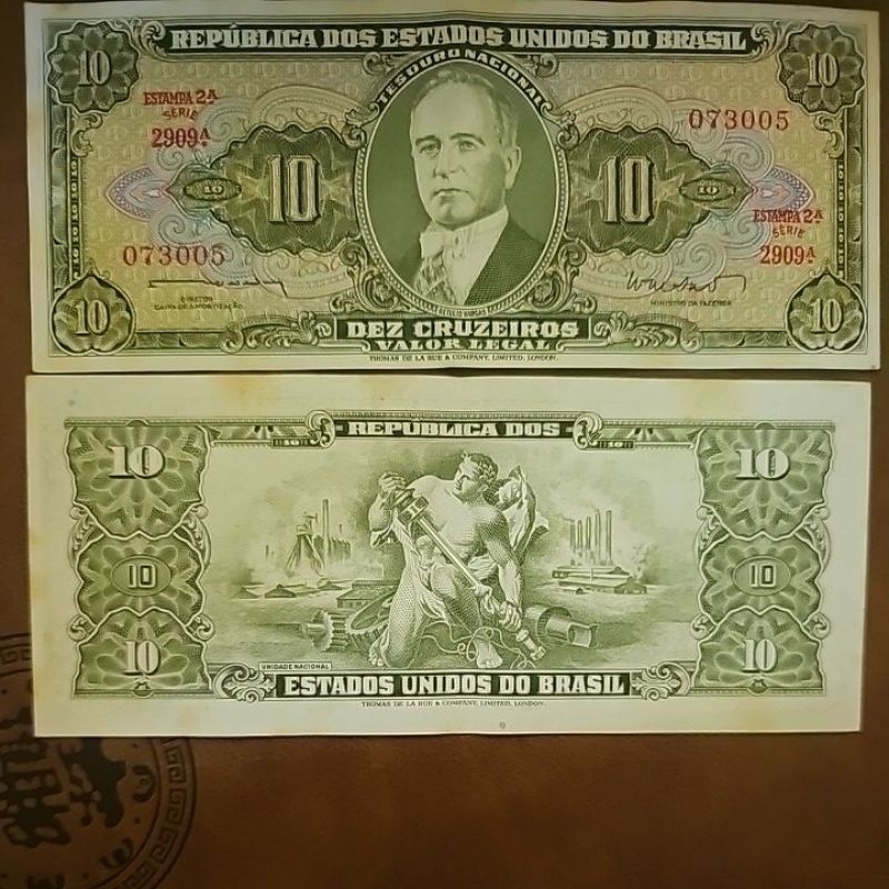 Moeda Antiga Nacional Cruzeiro para colecionadores cédulas MBC dinheiro nacional antigo excelente qualidade