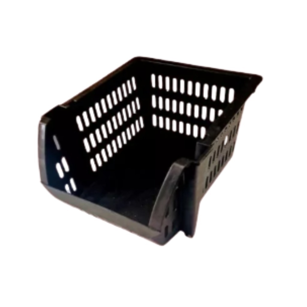 10 Cesto Caixa Bin Empilhavel Preto Expositor Organizador Estoque Loja Plastico Preto 13x25cm em Oferta na Shopee