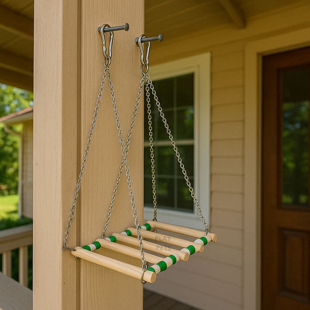 Balança Natural com Corrente - para Calopsita e Pássaros — imagem 2 de 2