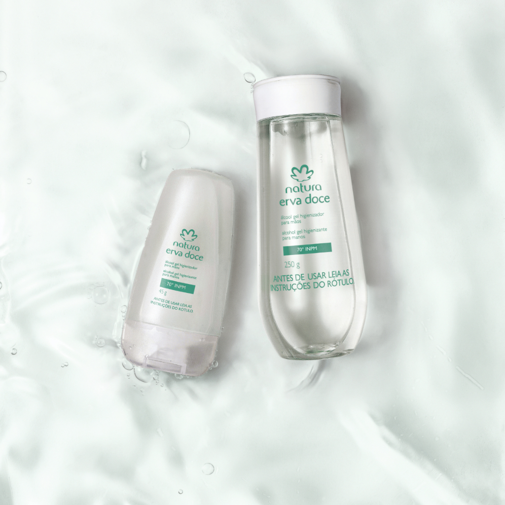 Álcool Gel Antisséptico Para Mãos Erva Doce 45gr - Natura