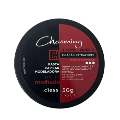 Cera Pomada Modeladora Capilar Cless Charming Extraforte Efeito Molhado
