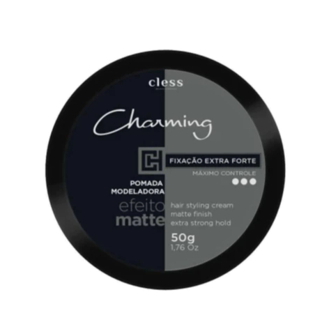 Cera Pomada Modeladora Capilar Charming Men Extraforte Efeito Matte Seco