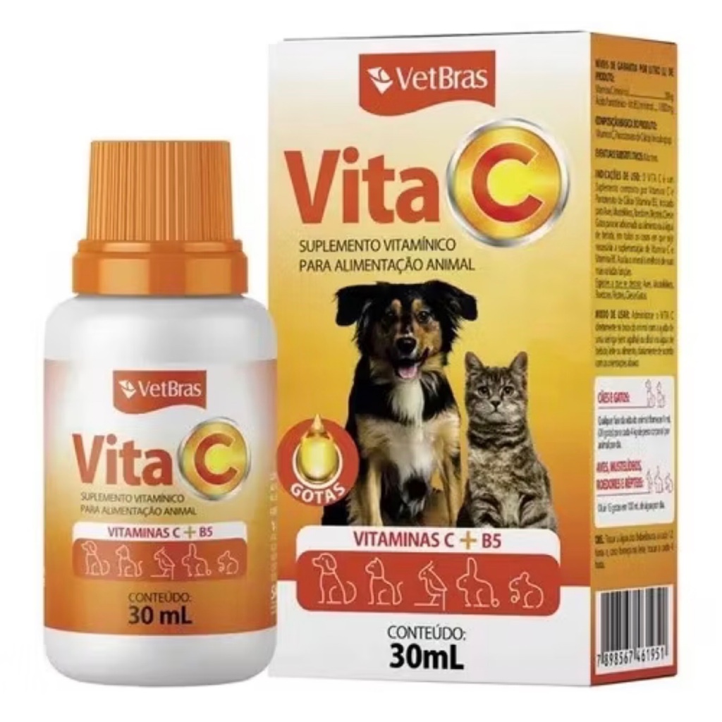 VITA VET C 30ML - VETBRAS em Oferta na Shopee